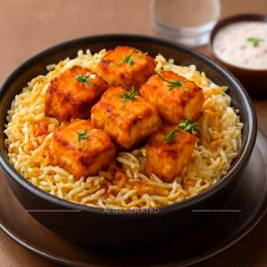 Paneer tikka biryani