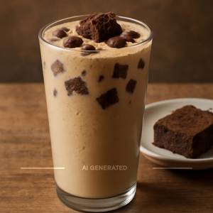 Cold Coffee with Brownie