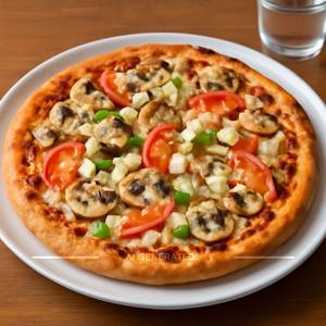 Veg Cheese Mushroom Pizza