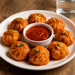 Veg schezwan momos