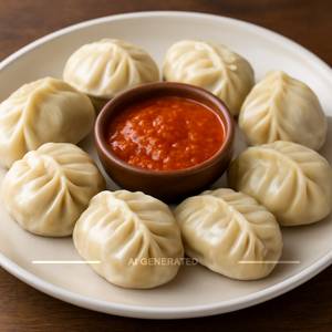Chicken Steamed Momos [8 Pieces]