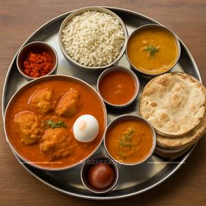 Masala Chicken Thali