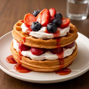 Layer waffle cake [double]