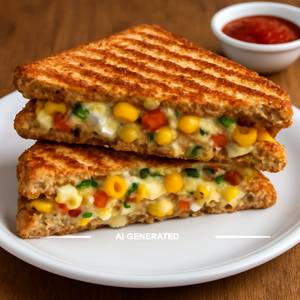 Paneer Corn Cheese Grilled Sandwich