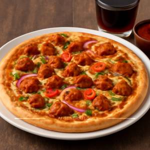 Chilli chicken pizza
