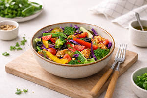 BBQ Cottage Cheese Salad