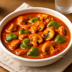 Mushroom Capsicum Masala