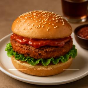 Veg Schezwan Burger