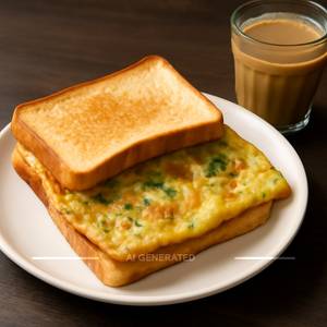 Bread omlette
