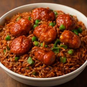 Chicken Manchurian Rice