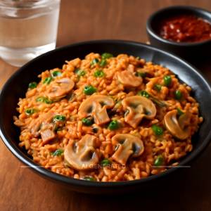 Mushroom Schezwan Rice