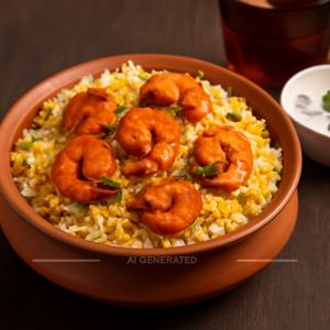 Prawns biryani