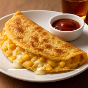 Cheese Corn Omelette