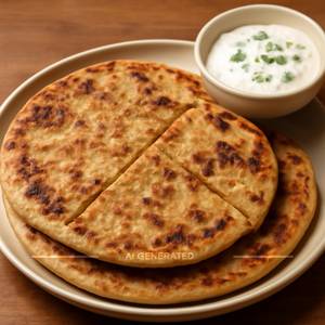 Aloo Paratha With Raita