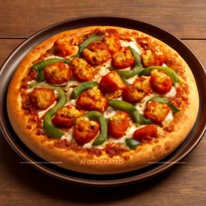 Paneer tikka pizza