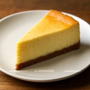 New York Style Cheese Cake Slice