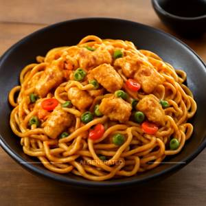 Chilli Garlic Chicken  Noodles