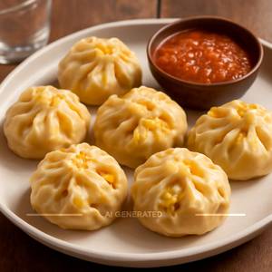 Cheese Corn Pizza Momos