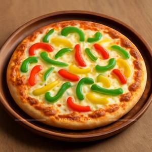 Capsicum cheese pizza