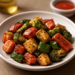 Baked Veg.with Pineapple