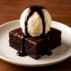 Brownie with Ice Cream