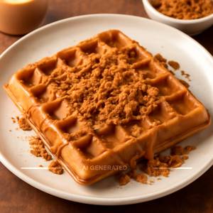 Lotus biscoff waffle