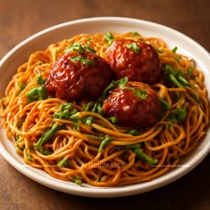 Veg Manchurian Noodles