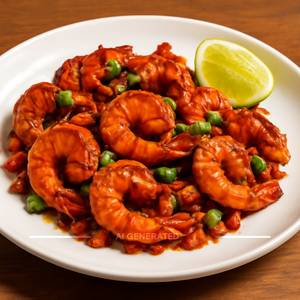 Chilli garlic prawns