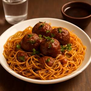 Veg Manchurian Noodles