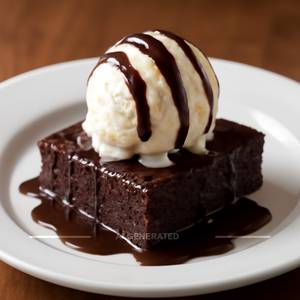 Hot Brownie With Ice Cream