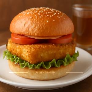 Crispy Paneer Burger