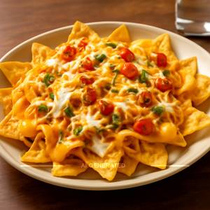 Triple cheese nachos