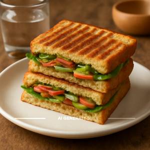 "Veg grilled sandwich"                           
