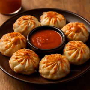Panner Peri Peri Momos (8Pcs) With Veg Noddles (250Gm) And Coffee