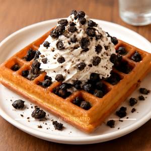 Oreo crunch waffle