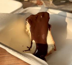 Sugarfree Diabetic-Friendly Basque Cheesecake Slice