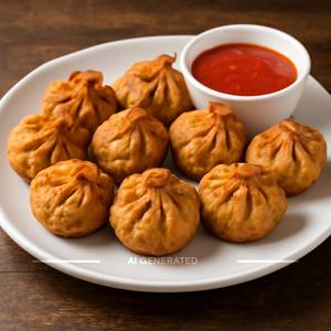 Veg Fried Momos [10 Pieces]