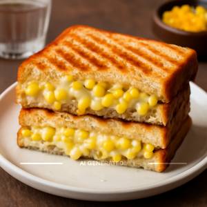 Corn And Cheese Sandwich