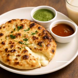 Stuffed Cheese Kulcha