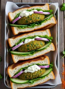 Falafel Kabab Sandwich