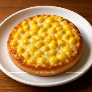 Cheese corn pizza