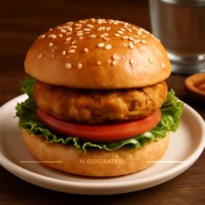 Aloo patty burger
