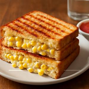 Corn Cheese Grilled Sandwich