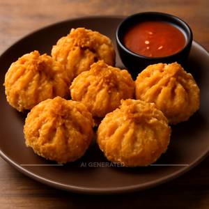 Veg Kurkure Momos [6 Pieces]