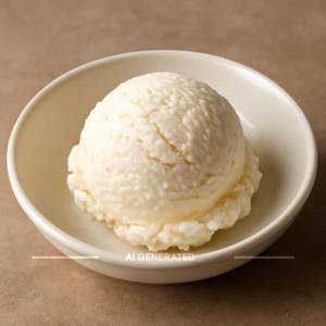 Vanilla ice cream scoop