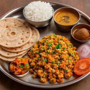Egg Bhurji Thali