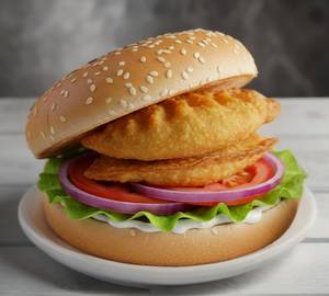 Burger Veg Momos Crispy