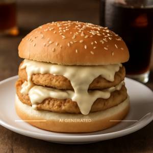 Double Chicken Grilled Patty Burger