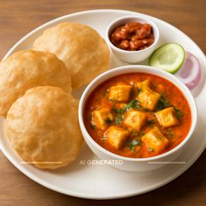 Poori Sabzi [4 Poori]