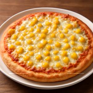 Cheese corn pizza